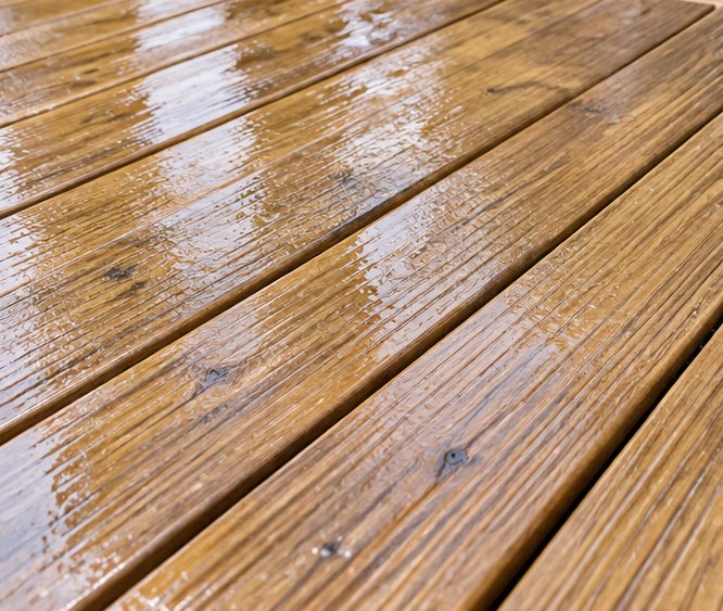 Decking Cleaning on a UK home