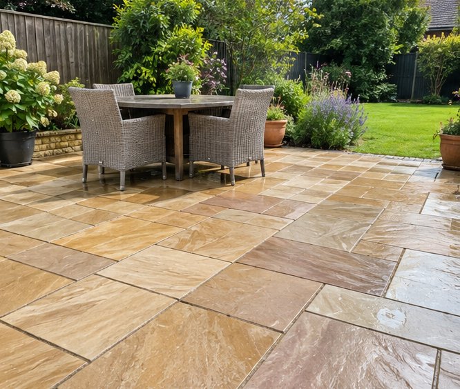 Patio & Driveway Cleaning on a UK home