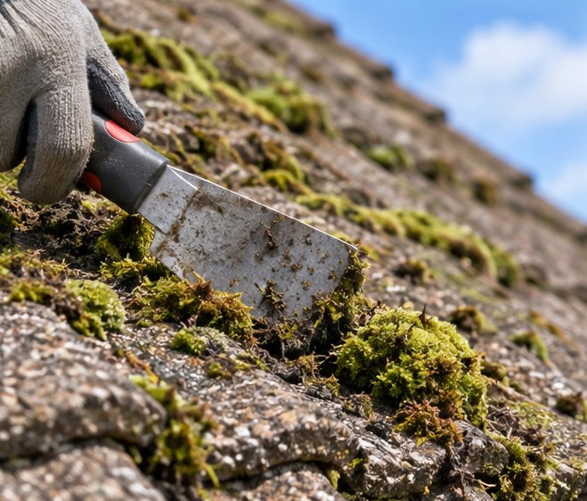 Roof Cleaning on a UK home - photo 4