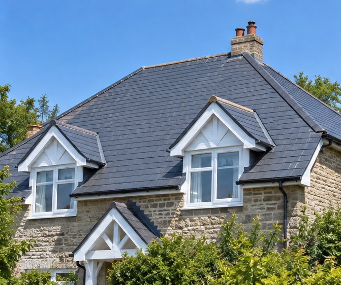 Roof Cleaning on a UK home - photo 5