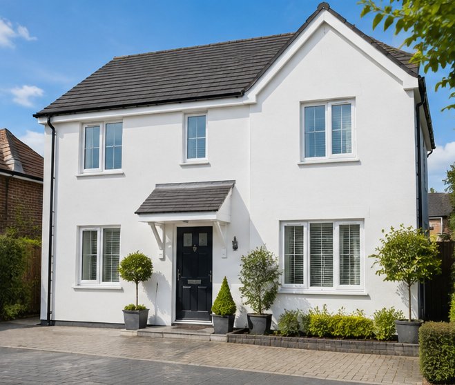 Soft Washing on a UK home